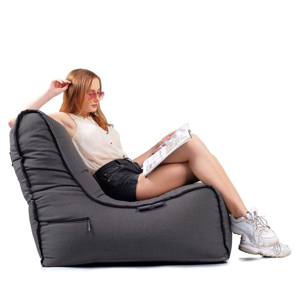 Evolution Sofa Black Rock (Sunbrella) Utendørs saccosekk