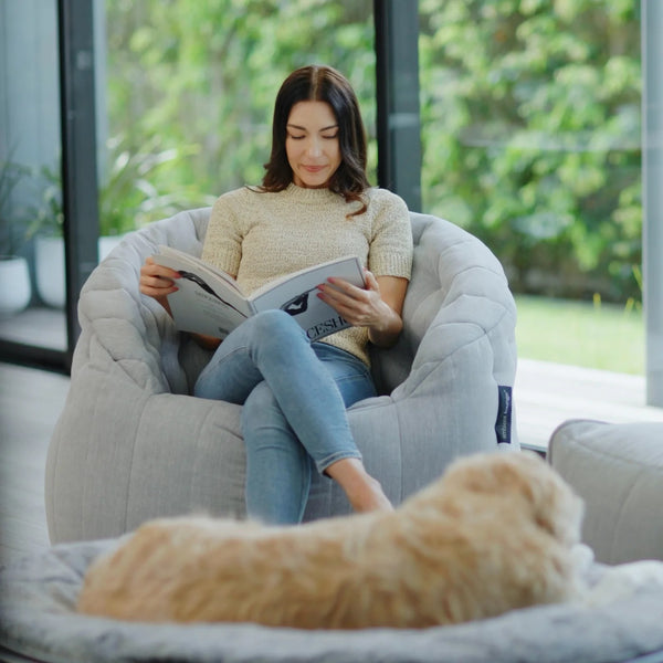 [OUTLET] Butterfly Sofa Keystone Gray Innedørs saccosekk