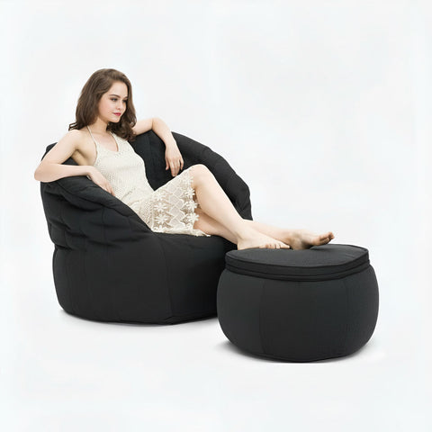 Butterfly Chaise Set Black sapphire 