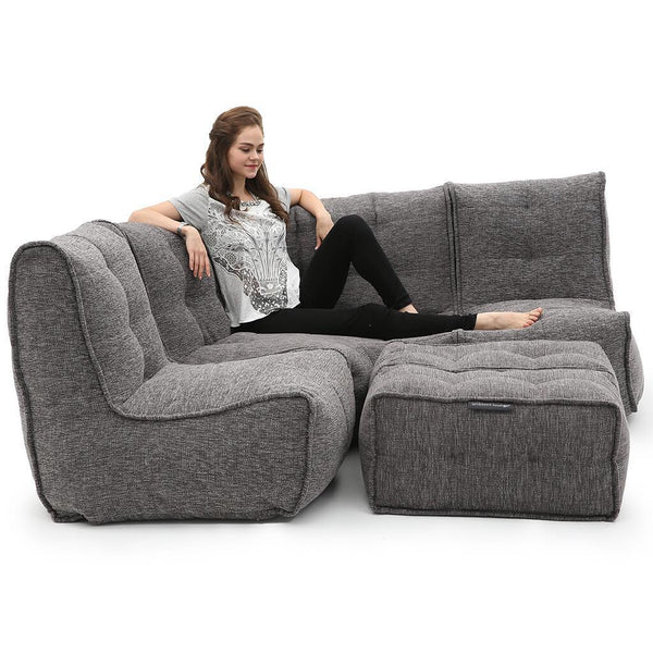 Mod 4 Corner Deluxe Modulsofa Luscious Gray Innedørs modulsofa
