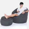 Butterfly Sofa Black Rock (Sunbrella) Utendørs saccosekk