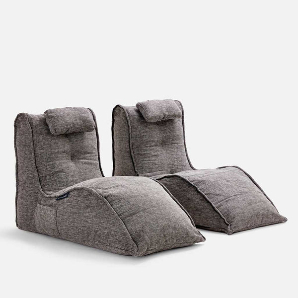 Twin Avatar Deluxe Luscious Gray Innedørs saccosekk