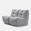 Twin Couch Modulsofa Keystone Gray Innedørs saccosekk