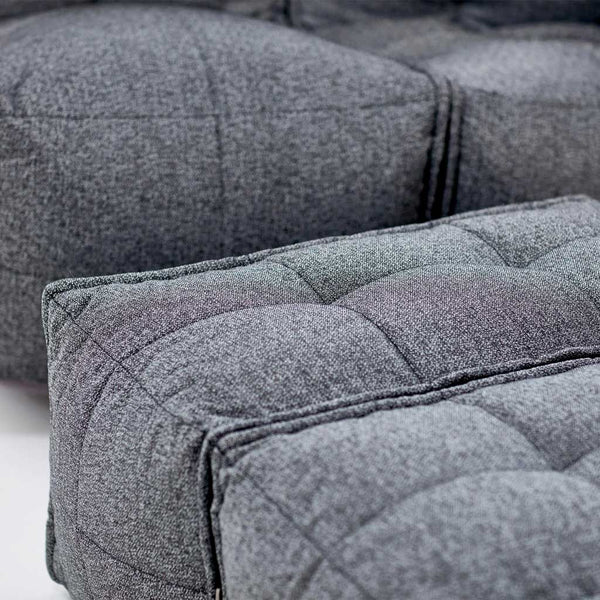 Twin Ottoman Modulsofa Titanium Weave Innedørs modulsofa