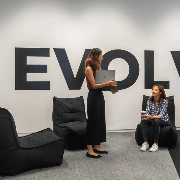 Twin Couch Modulsofa Black Sapphire Innedørs saccosekk