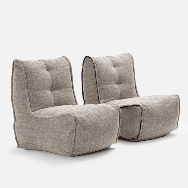 Twin Couch Modulsofa Eco Weave Innedørs saccosekk