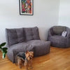 Twin Couch Modulsofa Titanium Weave4