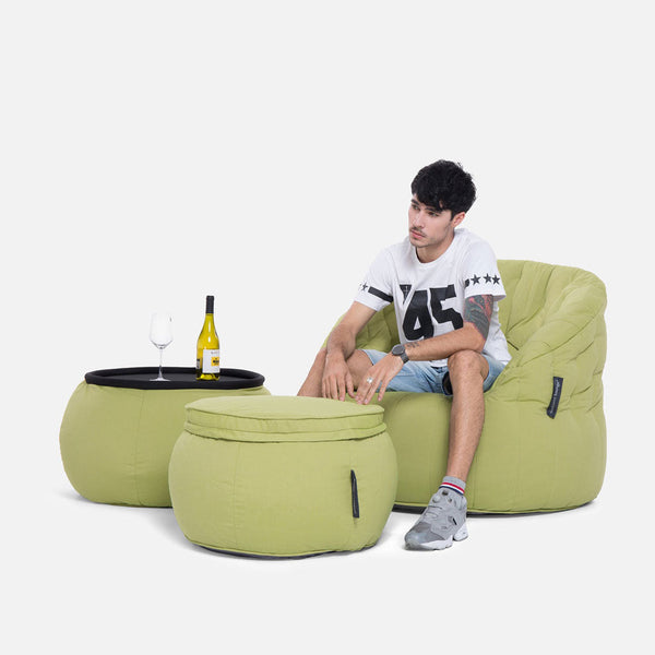 Butterfly Sofa Limespa (Sunbrella) Utendørs saccosekk