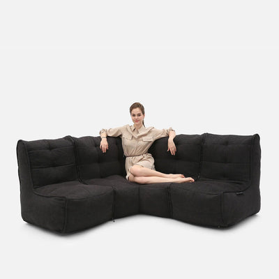 Mod 3 Cozy Corner Modulsoffa Black Sapphire 