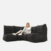 Mod 3 Cozy Corner Modulsofa Black Sapphire Innedørs modulsofa