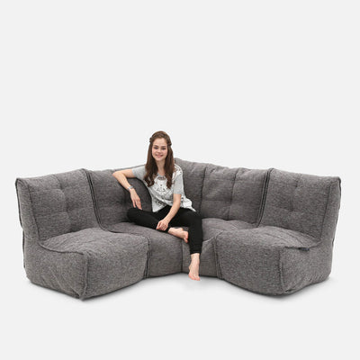 Mod 3 Cozy Corner Modulsoffa Luscious Gray 