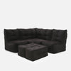 Mod 4 Corner Deluxe Modulsofa Black Sapphire Innedørs modulsofa