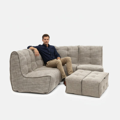 Mod 4 Corner Deluxe Modulsoffa Eco Weave 