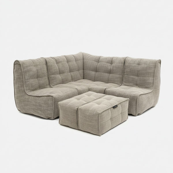 Mod 4 Corner Deluxe Modulsofa Eco Weave Innedørs modulsofa