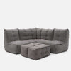 Mod 4 Corner Deluxe Modulsofa Luscious Gray Innedørs modulsofa