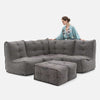 Mod 4 Corner Deluxe Modulsofa Luscious Gray Innedørs modulsofa