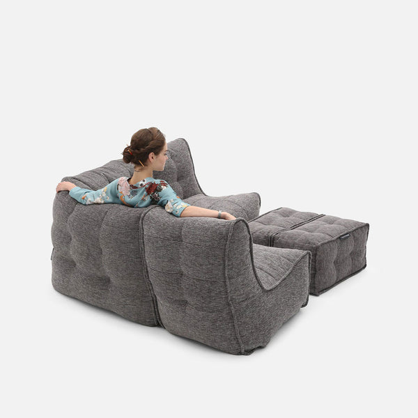 Mod 4 Corner Deluxe Modulsofa Luscious Gray Innedørs modulsofa