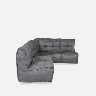 Mod 4 L Soffa Modulsoffa Titanium Weave 