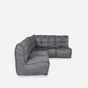 Mod 4 L Sofa Modulsofa Titanium Weave Utendørs modulsofa
