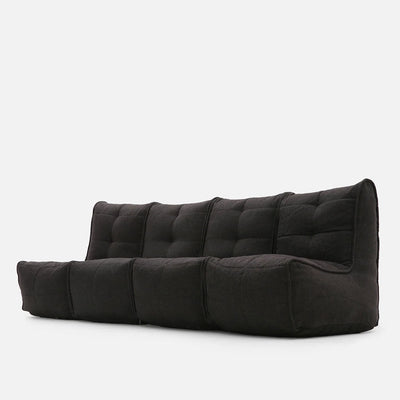 Mod 4 Quad Couch Modulsoffa Black Sapphire 