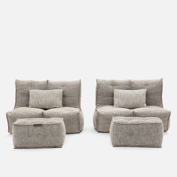 Mod 4 Quad Couch Modulsoffa Eco Weave Inomhus modulsoffa
