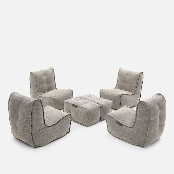 Mod 4 Quad Couch Modulsoffa Eco Weave Inomhus modulsoffa