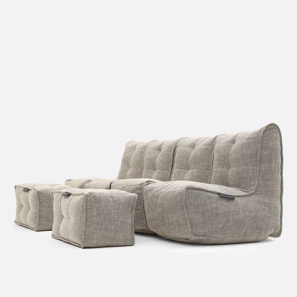 Mod 4 Quad Couch Modulsoffa Eco Weave Inomhus modulsoffa