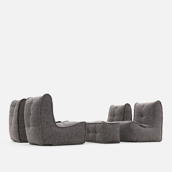 Mod 4 Quad Couch Modulsoffa Luscious Gray Inomhus modulsoffa