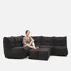 Mod 5 Living Lounge Modulsofa Black Sapphire Innedørs modulsofa
