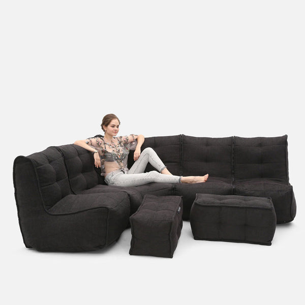 Mod 5 Living Lounge Modulsofa Black Sapphire Innedørs modulsofa