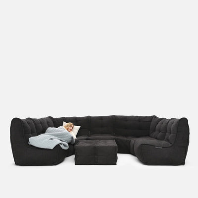 Mod 6 Lounge Max Modulsoffa Black Sapphire 