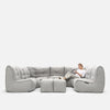 Mod 6 Lounge Max Modulsoffa Keystone Gray Inomhus modulsoffa