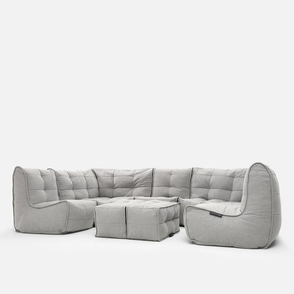 Mod 6 Lounge Max Modulsoffa Keystone Gray Inomhus modulsoffa