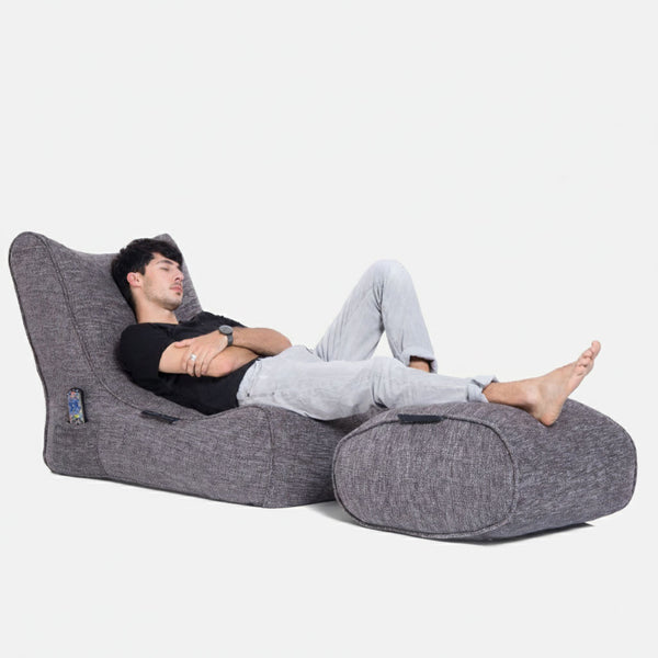 Ottoman Luscious Gray Innedørs saccosekk