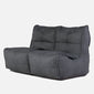Twin Couch Modulsoffa Titanium Weave 