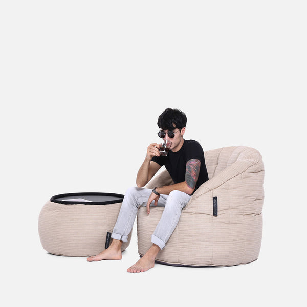 Versa Table Mudhoney Dune (Sunbrella) Utendørs saccosekk