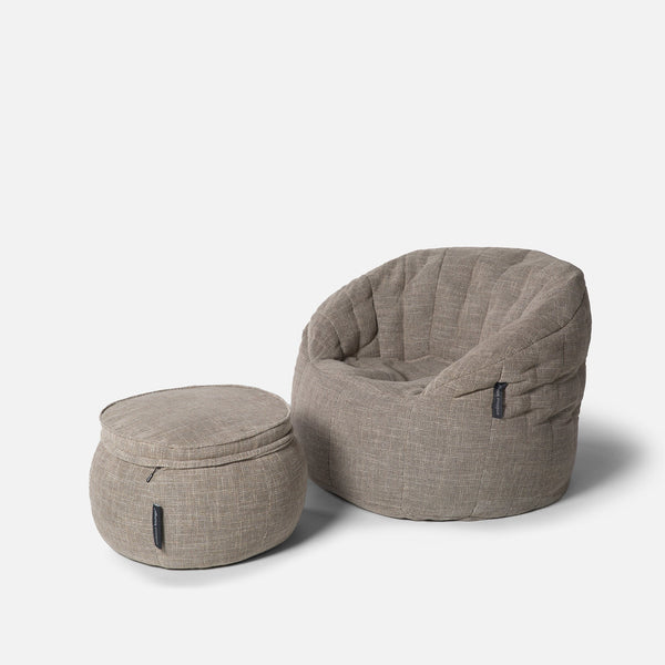 Wing Ottoman Eco Weave Innedørs saccosekk