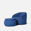 Wing Ottoman Blue Jazz Innedørs saccosekk