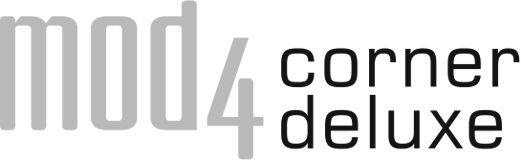 Mod 4 corner Deluxe logo