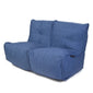 Tvilling soffa modulsofa blå jazz